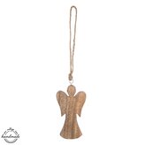 Anděl dřevo MANGO v. 14,7 cm