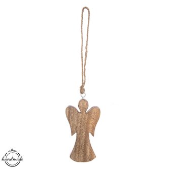 Anděl dřevo MANGO v. 14,7 cm