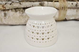 Aromalampa bílá srdíčka 1