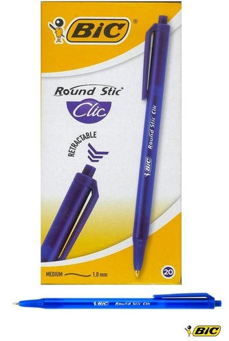 Okrúhle modré pero Stic Clic (20 ks) BIC