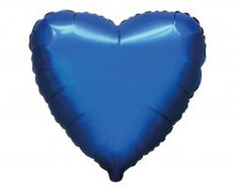 Balon foliowy 46cm Serce satynowy czarny