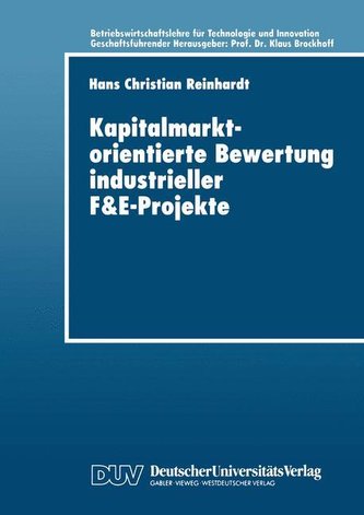 Kapitalmarktorientierte Bewertung industrieller F und E-Projekte