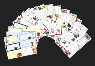 Nalepki na zeszyt Best friend (25szt)