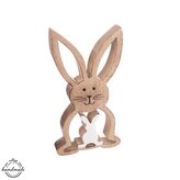 Zajíc dřevo MANGO dekorace