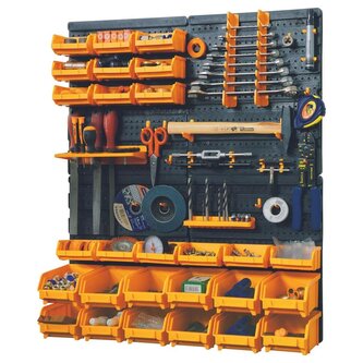 Panel na nářadí s příslušenstvím 73ks, 64 x 18,3 x 77 cm