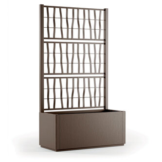 Květináč ETHICA s treláží/mřížkou 80cm, světle šedý