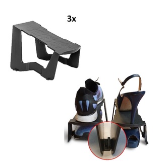 Flip Flap U22AN-KIT Organizér na boty antracit, 3 ks