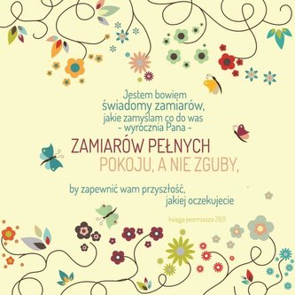 Podstawka korkowa - Jestem Bowiem kwiaty