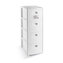 Úložný plastový regál Elegance Slim, 4 zásuvky, bílý