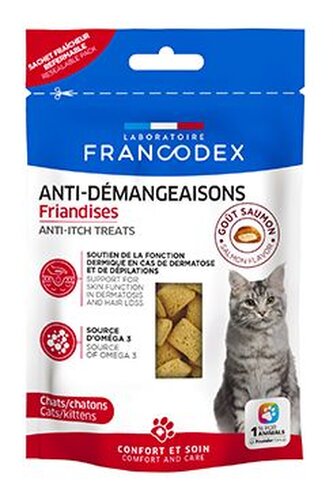 Francodex Pochoutka Anti-itching kočka 65g