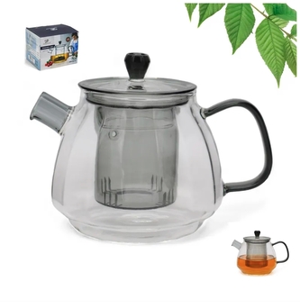 Konvice sklo/nerez s filtrem 600ml  MEYERHOFF MHTG13