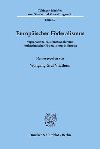 Europäischer Föderalismus.