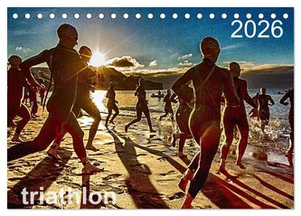 TRIATHLON 2026 (Tischkalender 2026 DIN A5 quer), CALVENDO Monatskalender