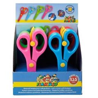 Nożyczki bezpieczne z odbojnikiem 13,5cm (12szt)