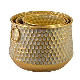 HEXAGONE GLOW Osłonka L 26x26x22 cm