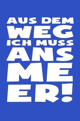 ...Muss ANS Meer!: Notizbuch / Notizheft Für Ozean Deko Kostüm Party Strand Insel A5 (6x9in) Dotted Punktraster