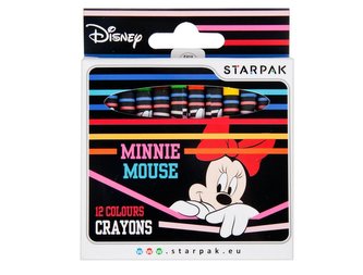 Kredki woskowe 12 kolorów Minnie