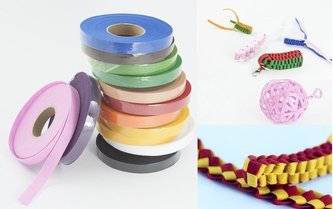 Wstążka filcowa 1cm x 6m różowa (13szt) MONA