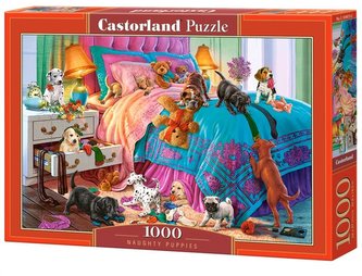 Puzzle 1000 nezbedných šteniatok CASTOR