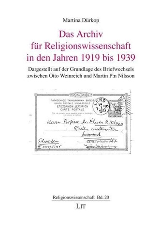 Das Archiv für Religionswissenschaft in den Jahren 1919 bis 1939