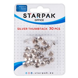 Pinezki srebrne 30szt