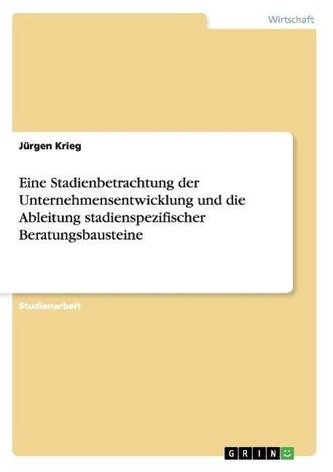 Eine Stadienbetrachtung der Unternehmensentwicklung und die Ableitung stadienspezifischer Beratungsbausteine
