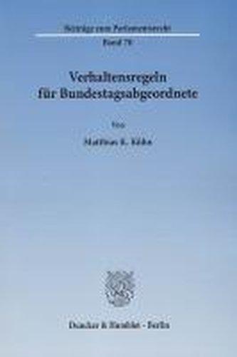 Verhaltensregeln für Bundestagsabgeordnete