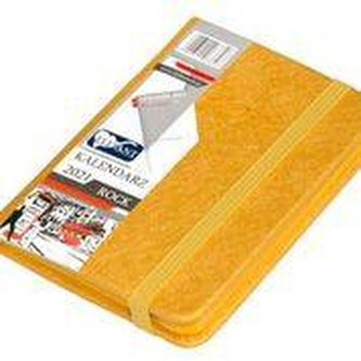 Kalendarz 2021 A7 Tyg. Rock żółty ELEFANT