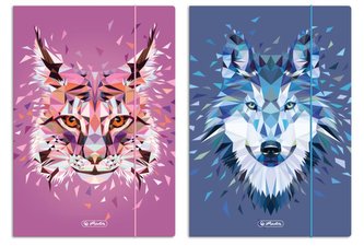 A4 zložka na kreslenie s gumou Wild Animals mix