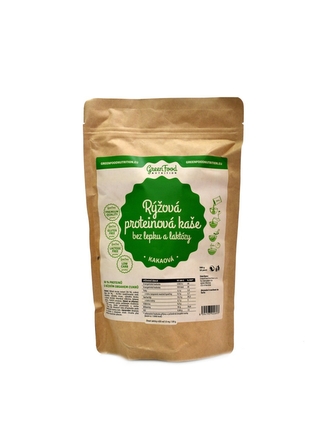 GreenFood nutrition - Rýžová protein. kaše bez lepku a laktozy 500g - natural