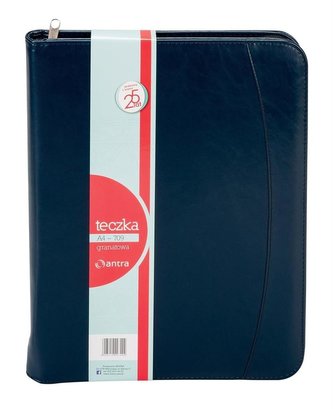 Teczka A4 709 szara na suwak ANTRA