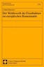 Der Wettbewerb der Eisenbahnen im europäischen Binnenmarkt