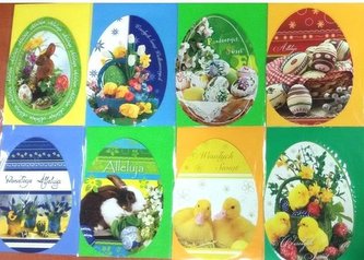 Karnet wycinany B6 Wielkanoc \"Jajko\" + koperta
