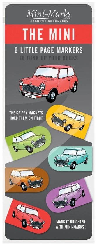 Magnetické záložky do auta - Mini Cooper 6 ks
