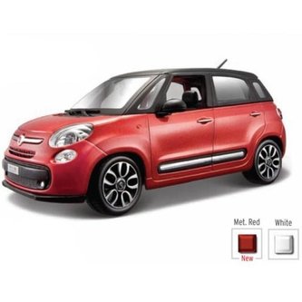 Fiat 500L 1:24 Červená BBURAGO