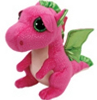 Plyš očka velká růžový drak