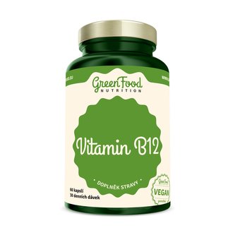 GreenFood nutrition - Vitamin B12 60 vegan kapslí