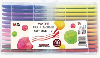 Pisak artystyczny pędzelkowy 48 kolorów M&G;
