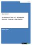An Analysis of Post 9/11 Presidential Rhetoric - Lead-up to the Iraq War