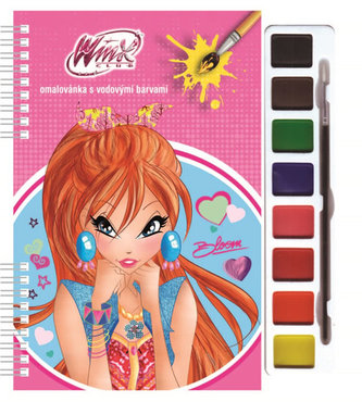 Winx Club - Omaľovánky s vodovými farbami