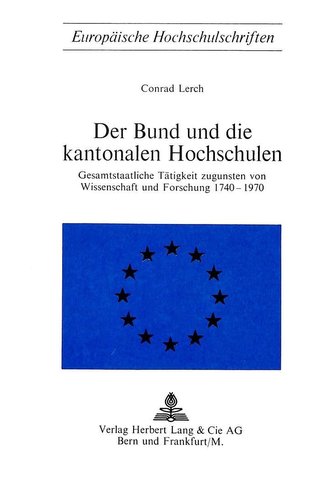 Der Bund und die kantonalen Hochschulen