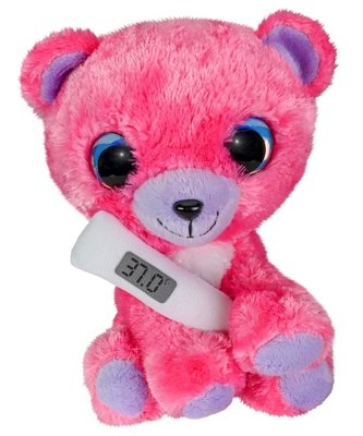 Lumo Get Well Miś różowy z termometrem Lili