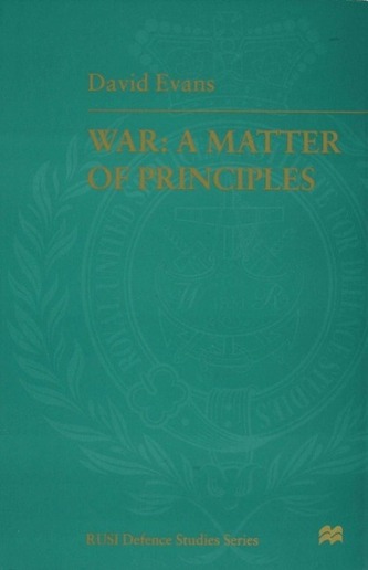 War: A Matter of Principles