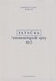 Fenomenologické spisy III/2