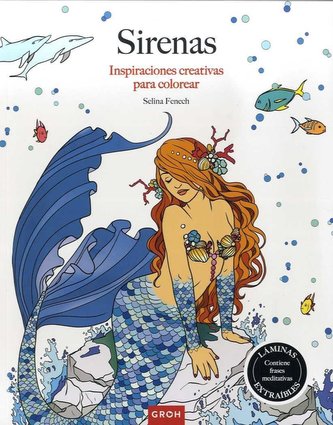 Sirenas : inspiraciones creativas para colorear