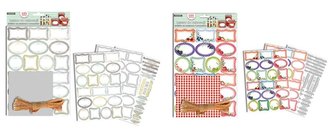 Naklejki na przetwory i przyprawy mix