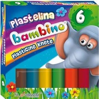 Plastelína 6 farieb BAMBINO