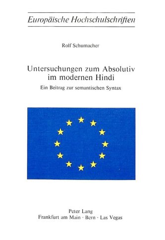 Untersuchungen zum Absolutiv im modernen Hindi