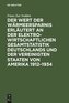 Der Wert der Wärmeersparnis erläutert an der elektrowirtschaftlichen Gesamtstatistik Deutschlands und der Vereinigten Staaten vo
