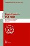 Algorithms. ESA 2001